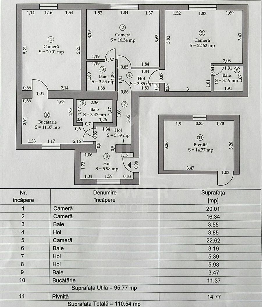 Apartament 95mp 3 camere de vânzare | Zona Centrală - Poză 8