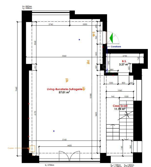 Vânzare, townhouse, 4 camere, str. Speranţei, Ciocana. - Poză 8