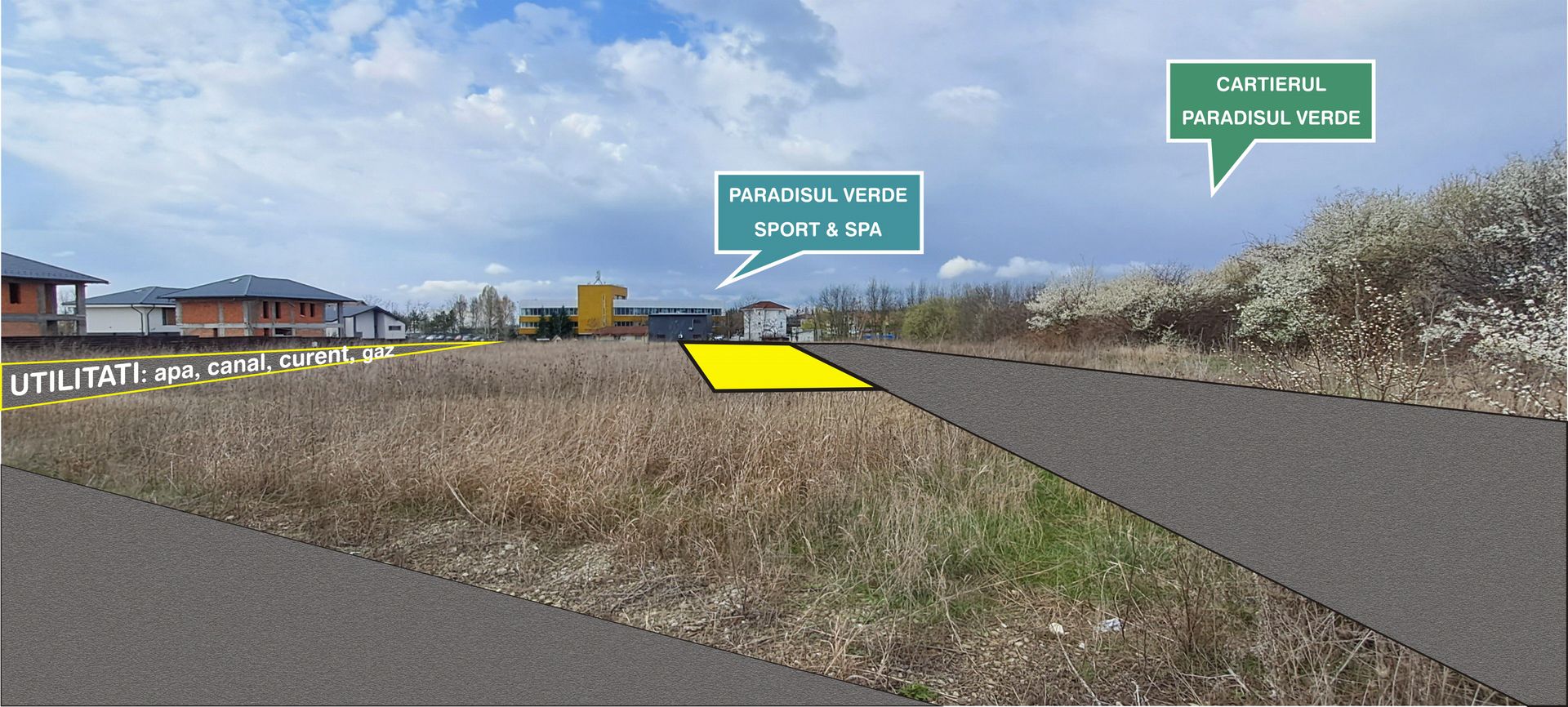 Corbeanca - Paradisul Verde, 988 mp, deschidere 32 m, stb la 600m - Poză 2
