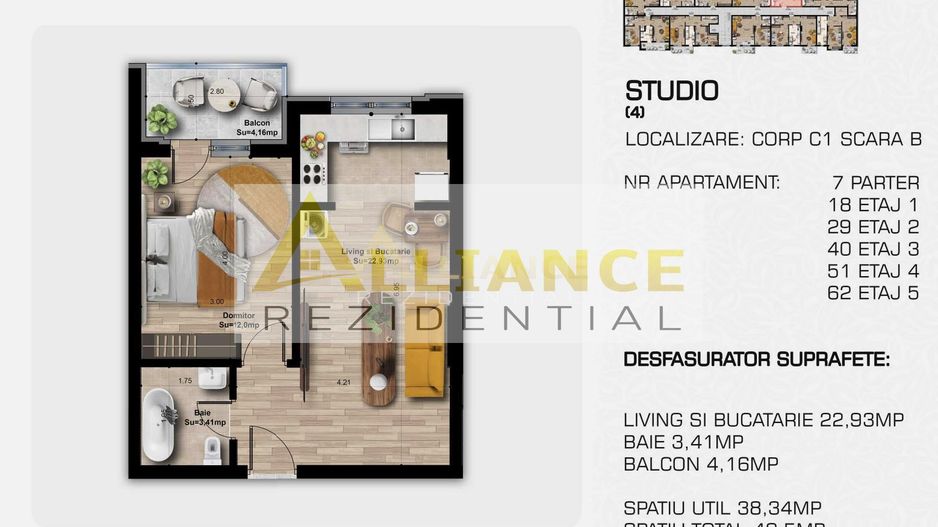 Ap 3 camere langa metrou Berceni - Poză 7