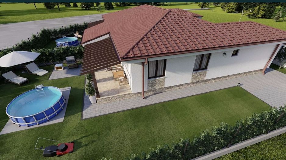 Casa, case semifinisate, la rosu, fundatie, complex rezodential Amati - Poză 2