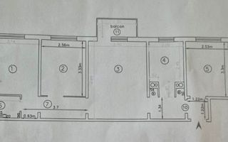 Apartament 4 camere / et3/ 63.3mp in zona Alexandru - Poză 7