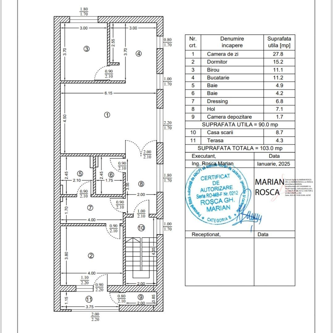 Apartament premium 3 camere complet mobilat - Poză 18