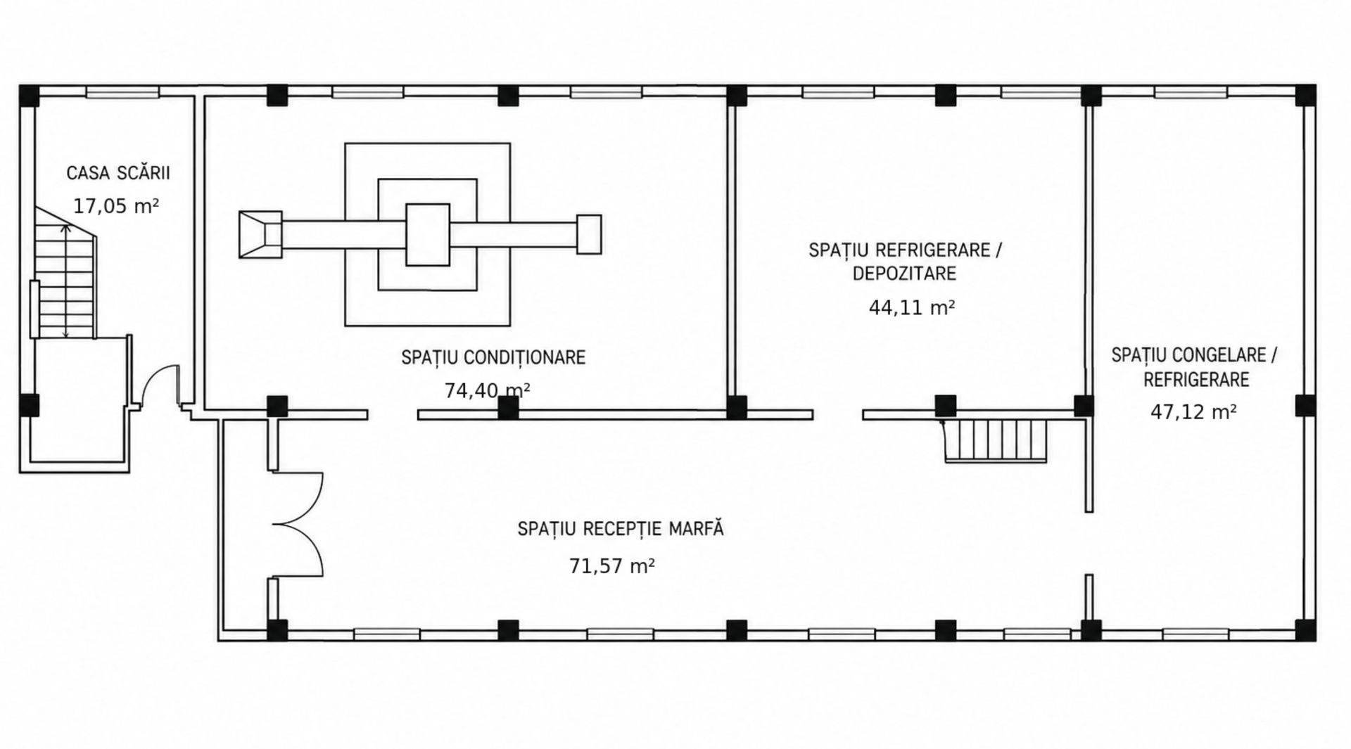 Hală 470 mp, spații frigorifice 4 EUR/mp,  zona Freidorf , Comision 0% - Schiță 9