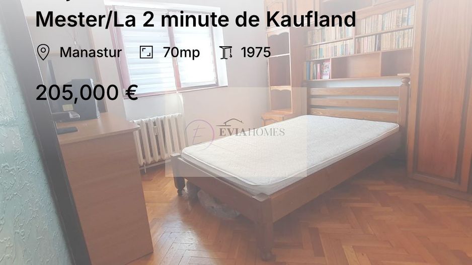 Etaj intermediar/4 camere/Zona Ion Mester/La 2 minute de Kaufland - Poză 1