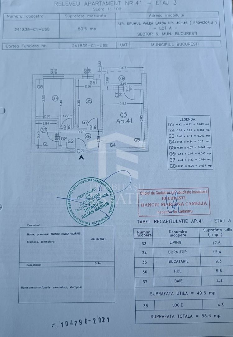 Apartament 2 camere Valea Larga, bloc 2022 + parcare acoperita - Schiță 21