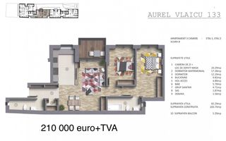 Apartament 3 camere Polona | Aurel Vlaicu  - Poză 9