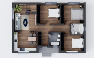 Vila 4 camere, toate utilitatile, strada asfaltata, Balotesti - Poză 12