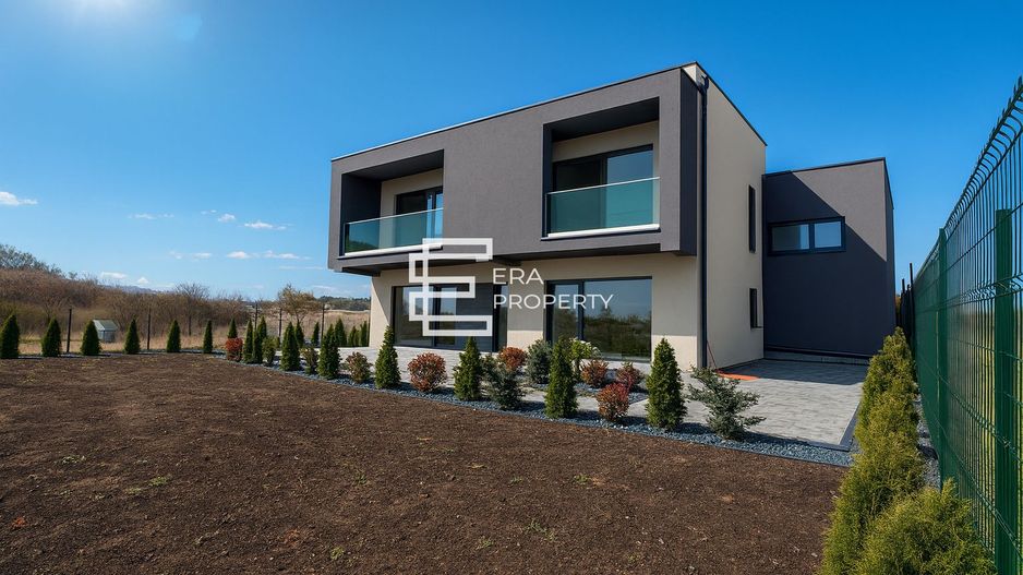 Casă modernă, parțial mobilată, cu garaj și teren de 815 mp, Șelimbăr - Poză 1