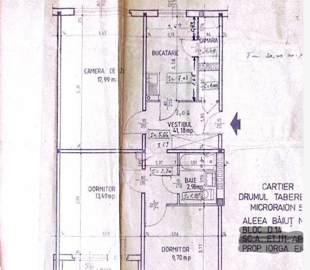 Vanzare Apartament 3 camere, 64 mp, centrală proprie, boxă 17 mp, lângă metrou - Poză 7