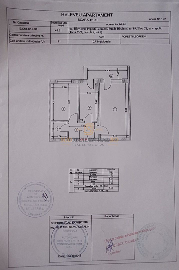 Apartament 2 camere, decomandat, Biruintei, Metrou Berceni, Pasarela - Schiță 16
