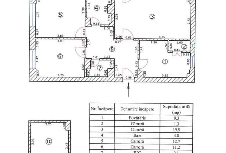 Zonă Centrală, bloc nou, apartament cu priveliște | 70 mp utili |  loc parcare - Poză 11