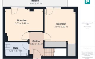 Penthouse nou cu 2 dormitoare și terasă de 29mp - Poză 7