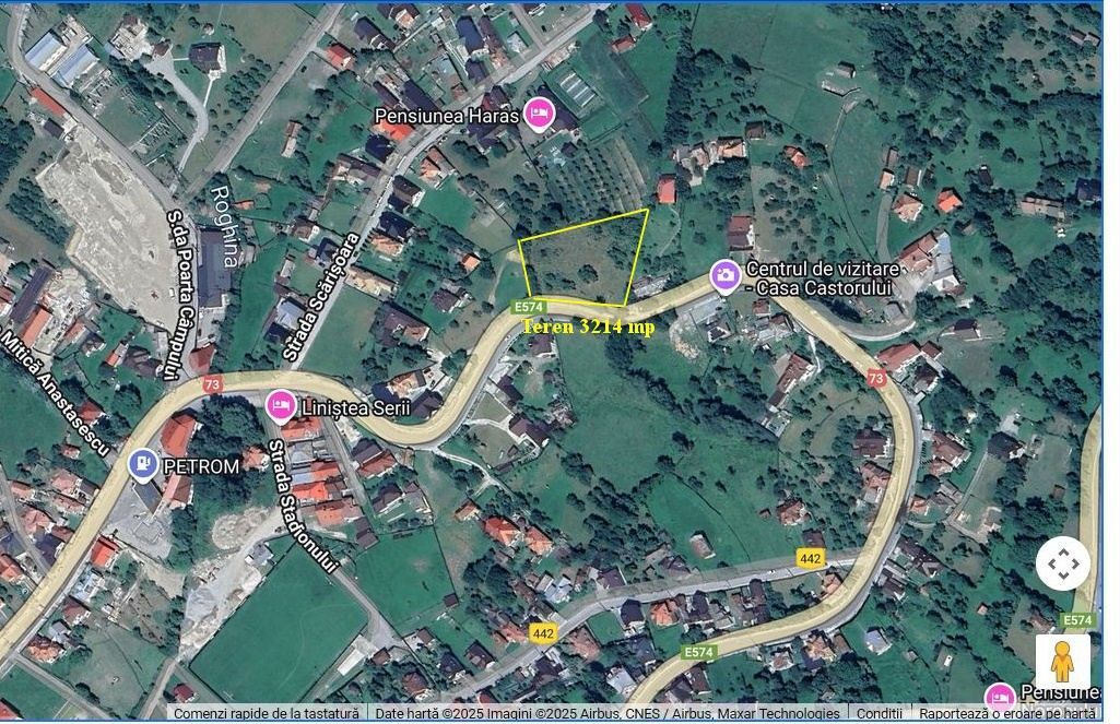 Teren intravilan 3214 mp în Rucăr cu deschidere 56 m în DN73 - Poză 4