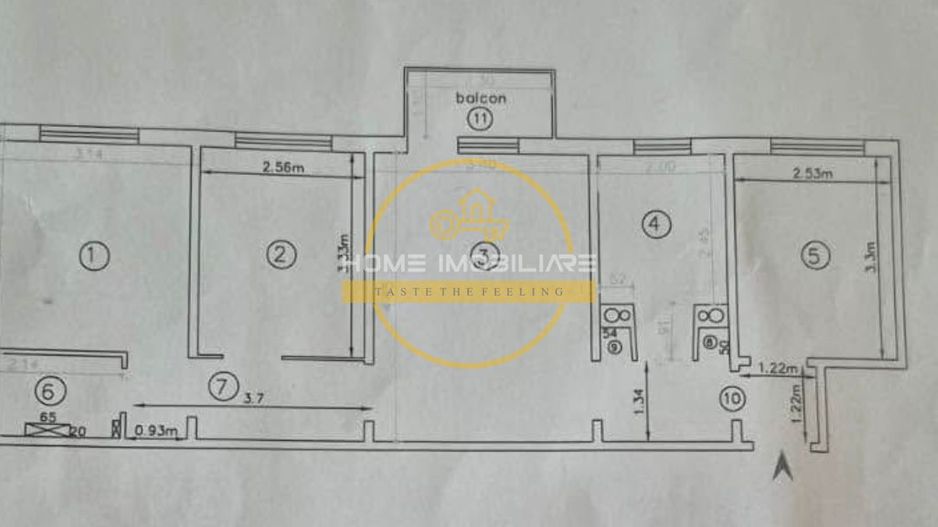 Apartament 4 camere / et3/ 63.3mp in zona Alexandru - Poză 7