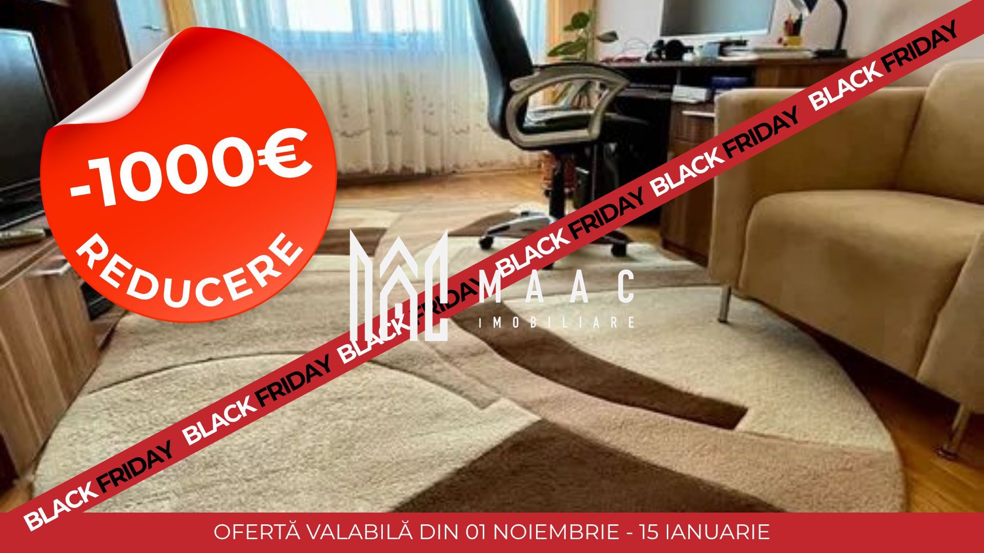 BLACK FRIDAY I Apartament 2 Camere I Lift I Rahovei - Poză 1