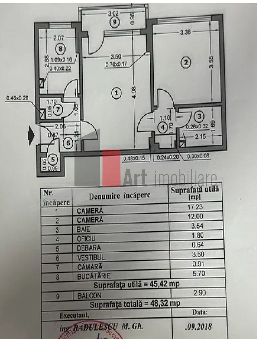 Apartament 2 camere Unirii  Cantemir - Schiță 14