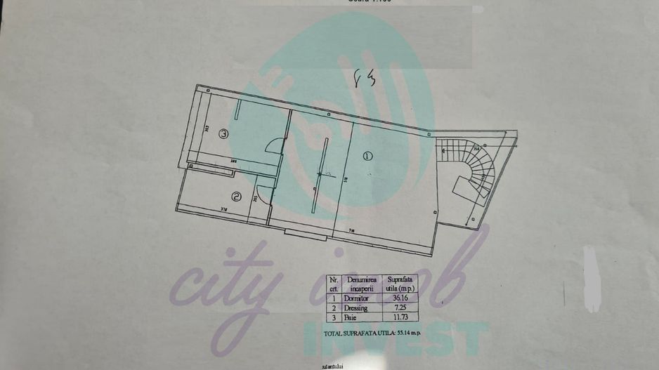 Penthouse Unic cu Terase de 100 mp - Poză 7
