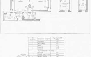 Oportunitate Investiție -2 camere Armenească – Etaj 5/6 + CAMERĂ ANEXĂ - Schiță 10