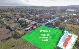 Teren cu autorizație pentru 2 case – 1.753 mp | Jucu de Sus - Poză 1