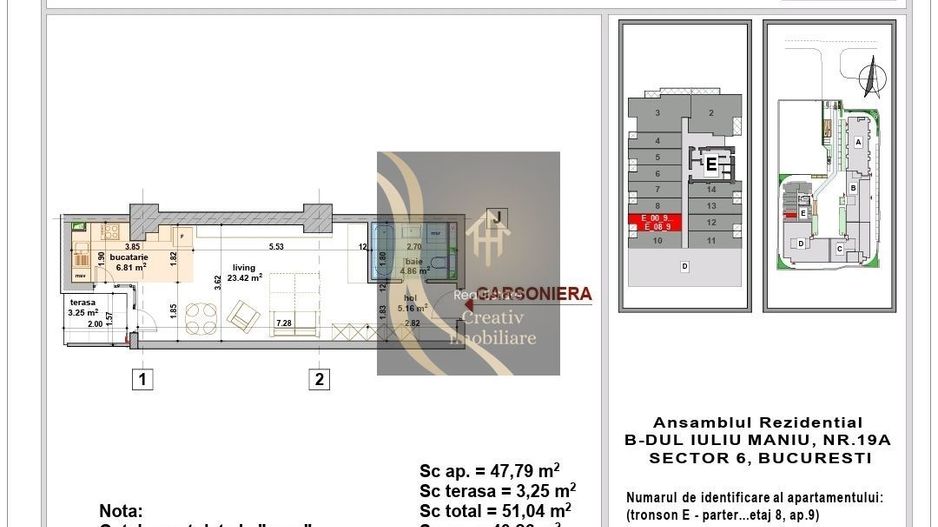 Garsoniera 43mp | Smart Residence Lujerului  | TVA Inclus - Schiță 5