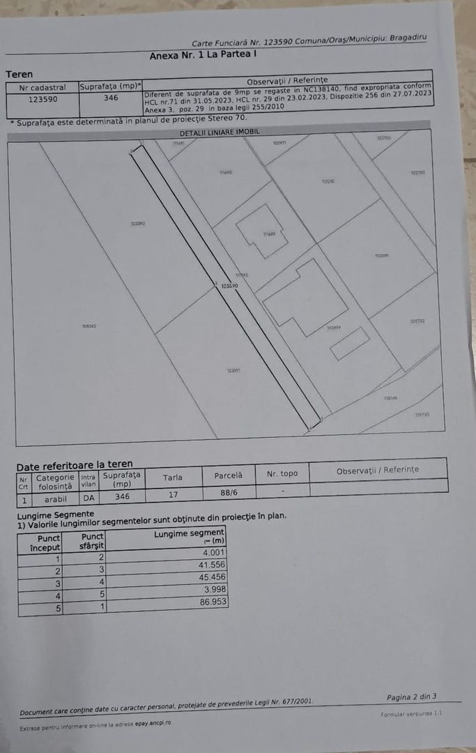 Teren intravilan 2944 mp Rubinului/Bragadiru - Poză 6
