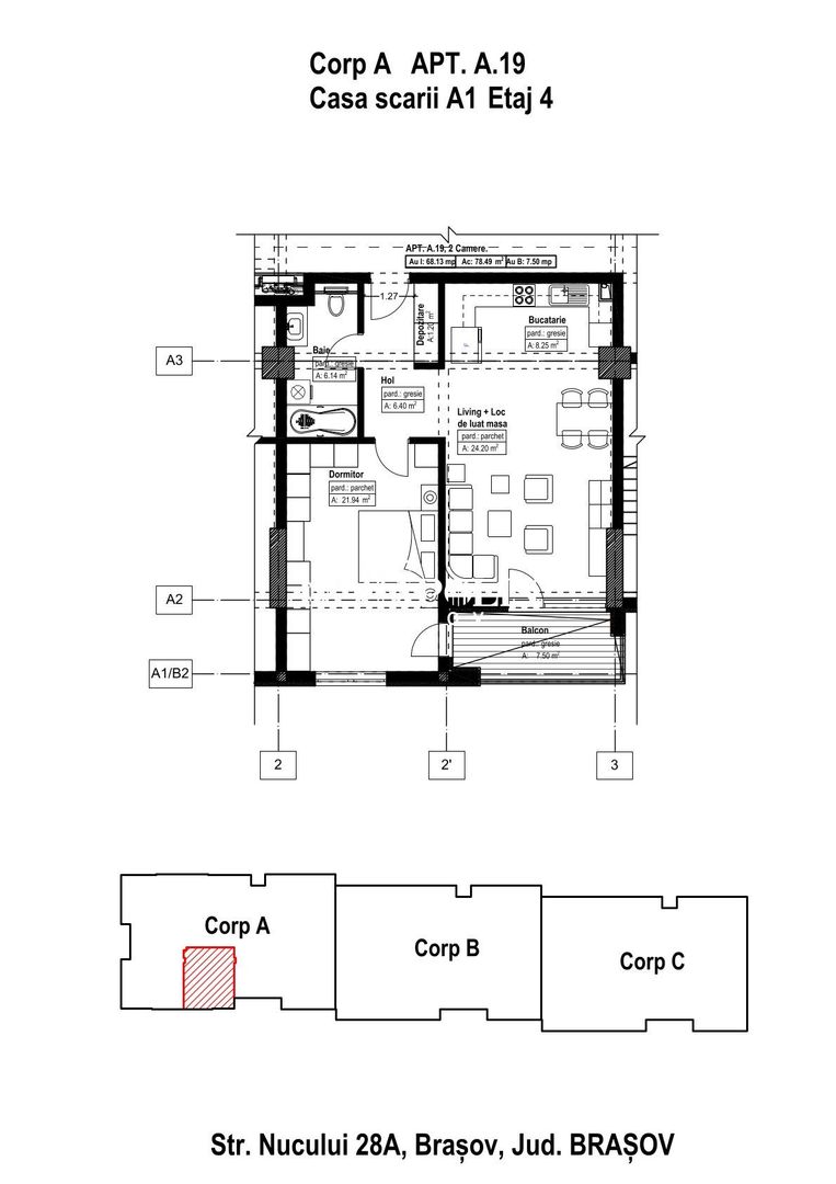 Apartament cu 2 camere | Noua | 68 mp Utili - Poză 5