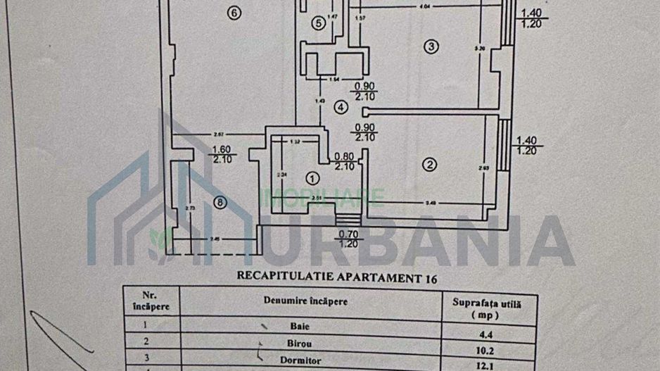 Apartament 3 camere, 68,40 mp, cu boxă și loc de parcare subteran, Miroslava - Poză 2