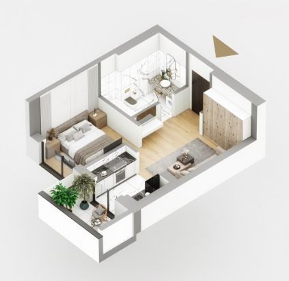 Garsoniera la vanzare - Poză 1