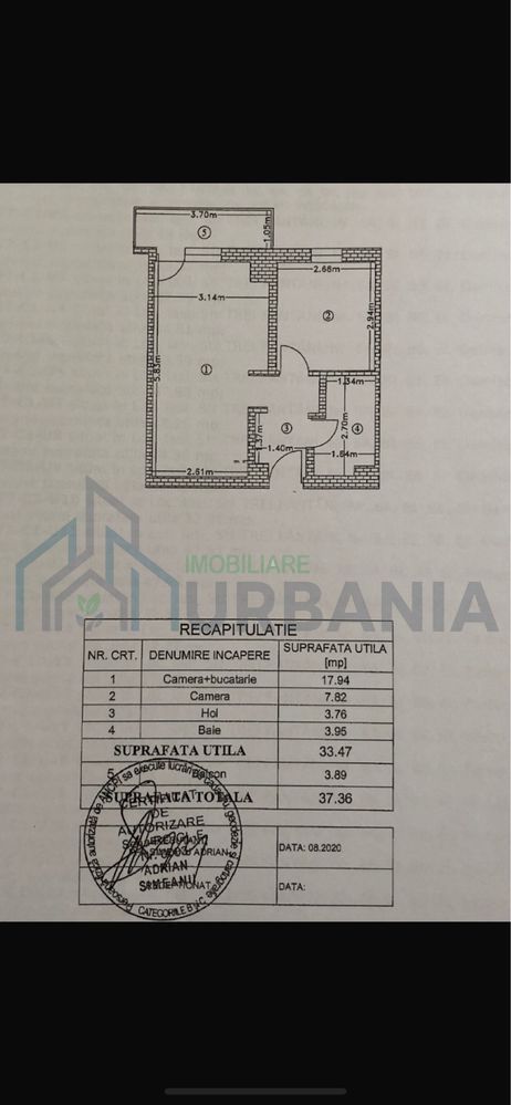 Apartament 2 camere open- space 37 mp+ loc parcare Bucium Confort - Poză 7