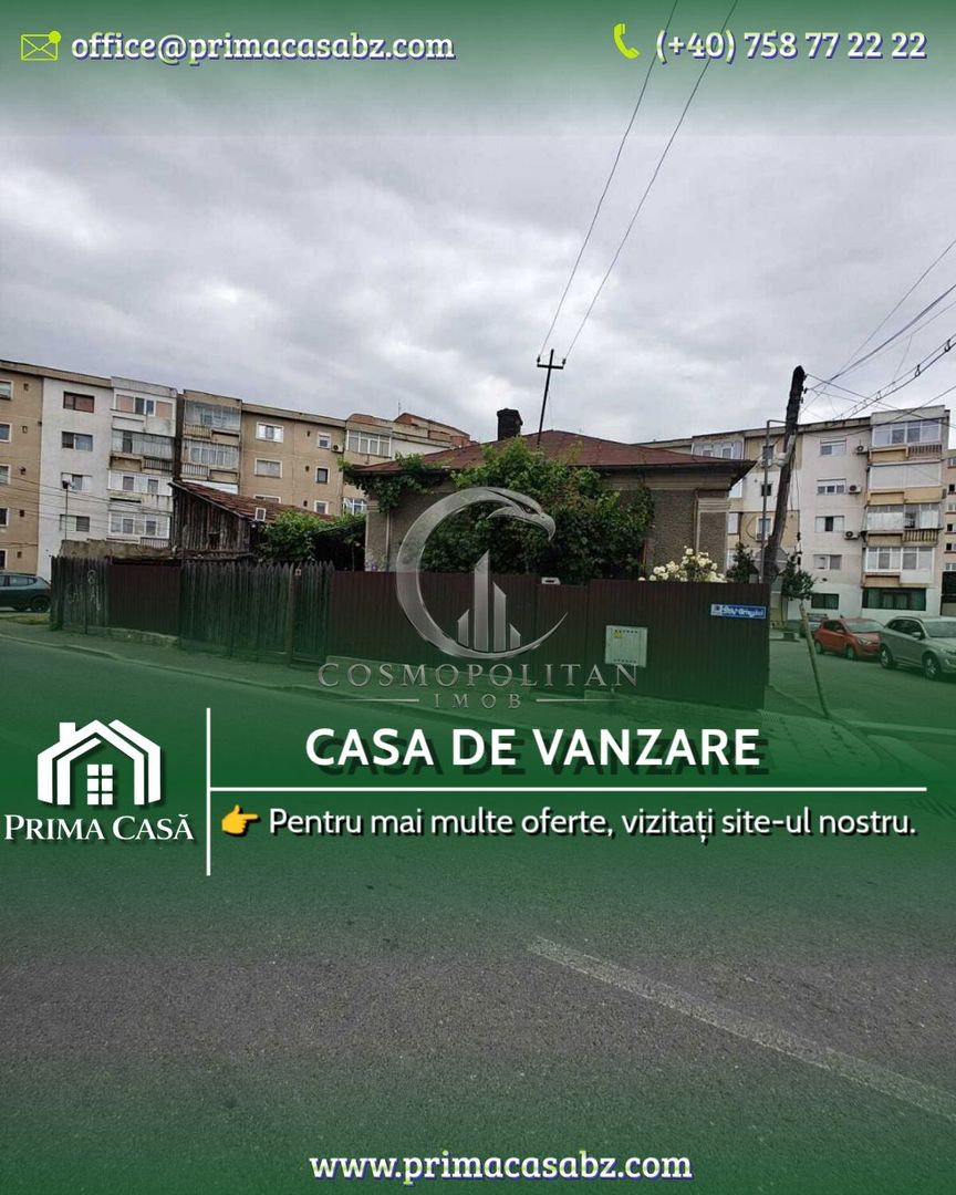 Proprietate cu potențial comercial – casă și teren în zona Clubul Politistilor / - Poză 1