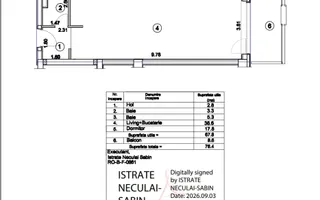 IANCU NICOLAE (Residence 5 Forest II)- 2 camere, 2 bai, parcare, liber - Schiță 20