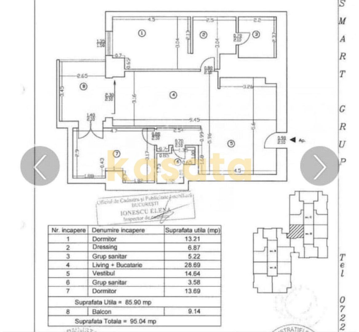 Apartament 3 camere | Upground | Metrou PIPERA - Poză 17