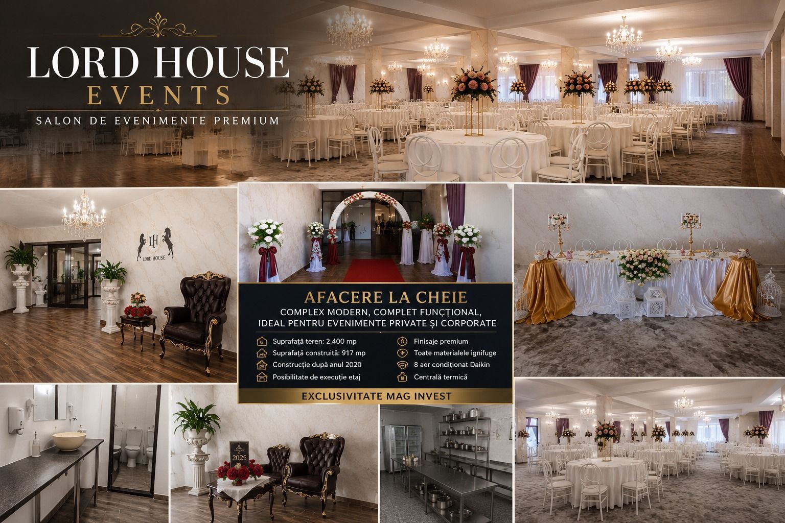 LORD HOUSE EVENTS – SALON DE EVENIMENTE PREMIUM, loc. Pechea - Poză 1
