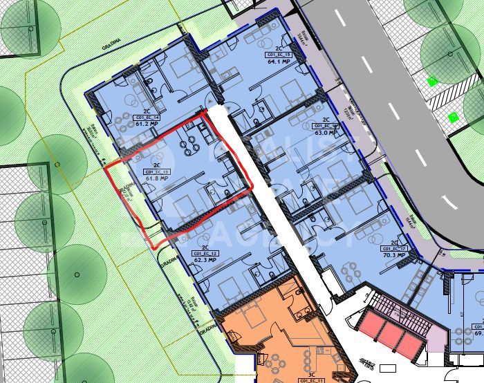 Apartament cu 2 camere, priveliste spre Lac - Schiță 5