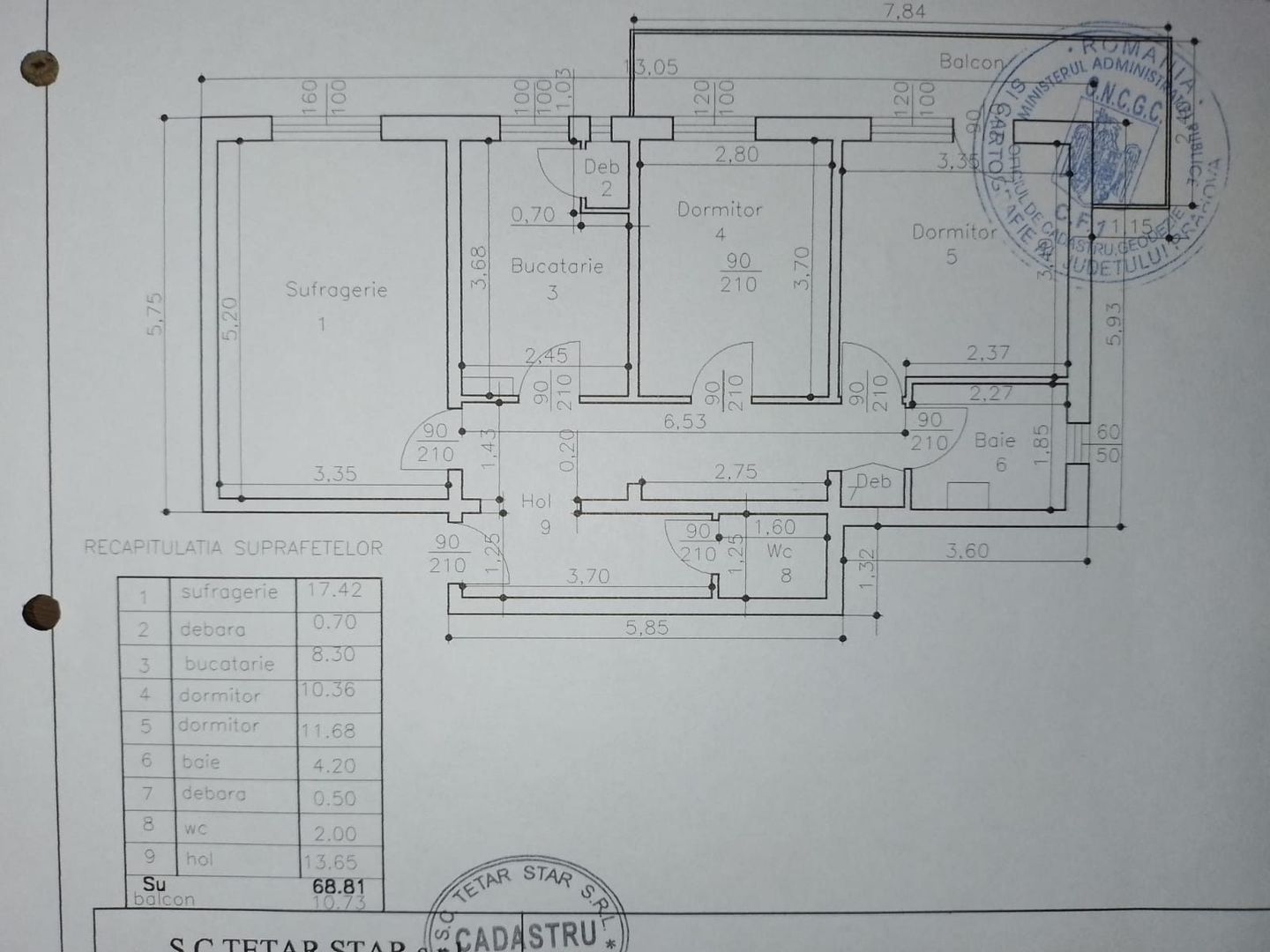 Apartament cu 3 camere, decomandat, zona Republicii - Poză 11