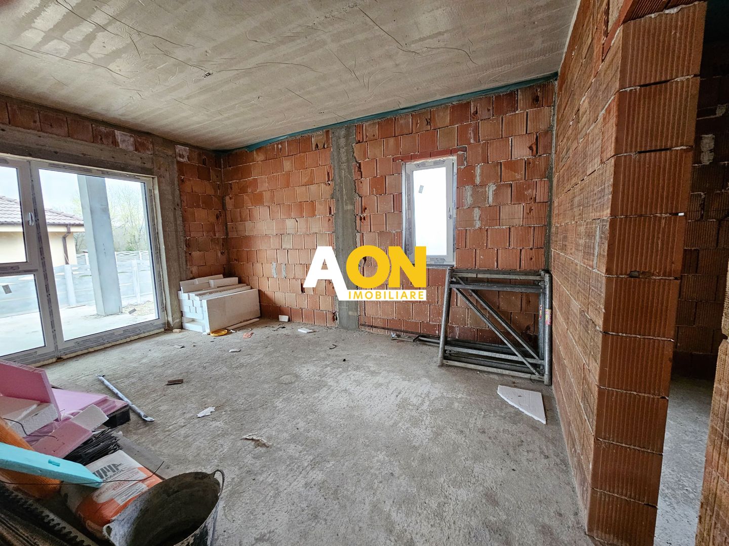 Casa nouă 123 mp utili, semifinisată, 535 mp teren, pod mansardabil - Poză 5