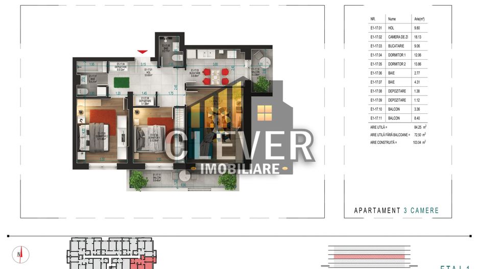 Titan-Pallady Apartament 3 Camere Loc de Parcare Inclus - Poză 2