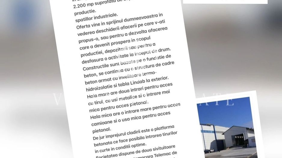 Hala industriala, productie/depozitare.Zona Xenia.Ploiesti - Poză 1