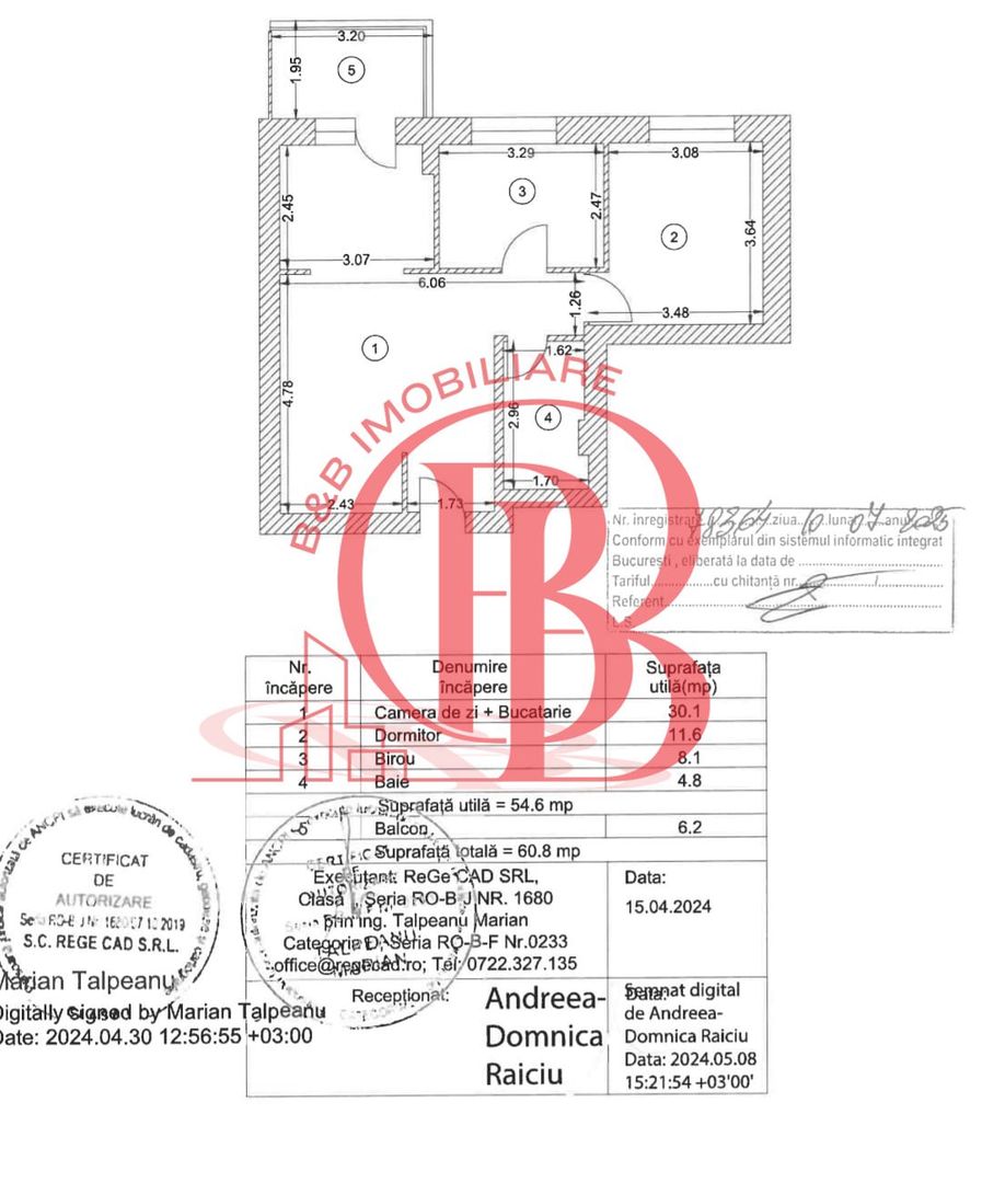 2  camere plus Birou Hils Brauner mobilat utilat parcare acoperita - Poză 23