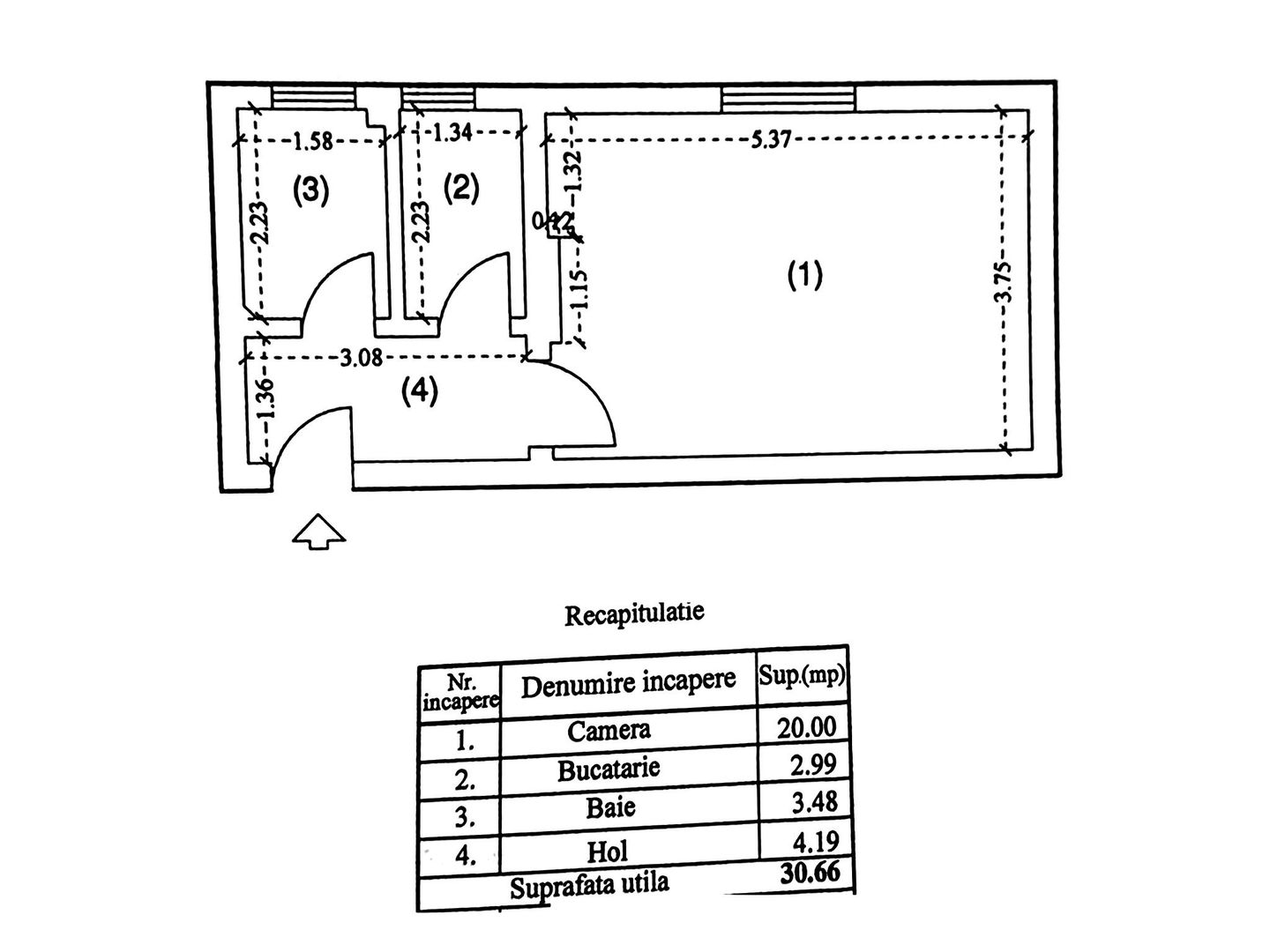 COMISION 0% - Garsoniera renovata 2024 Ana Davila - Palatul Cotroceni / Eroilor - Schiță 19