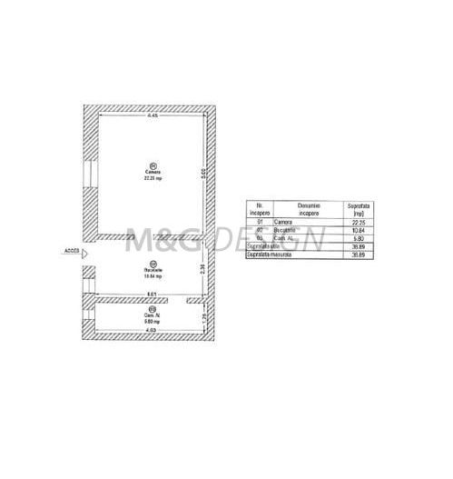 Apartament 1 camera  Iosefin la curte - Schiță 5