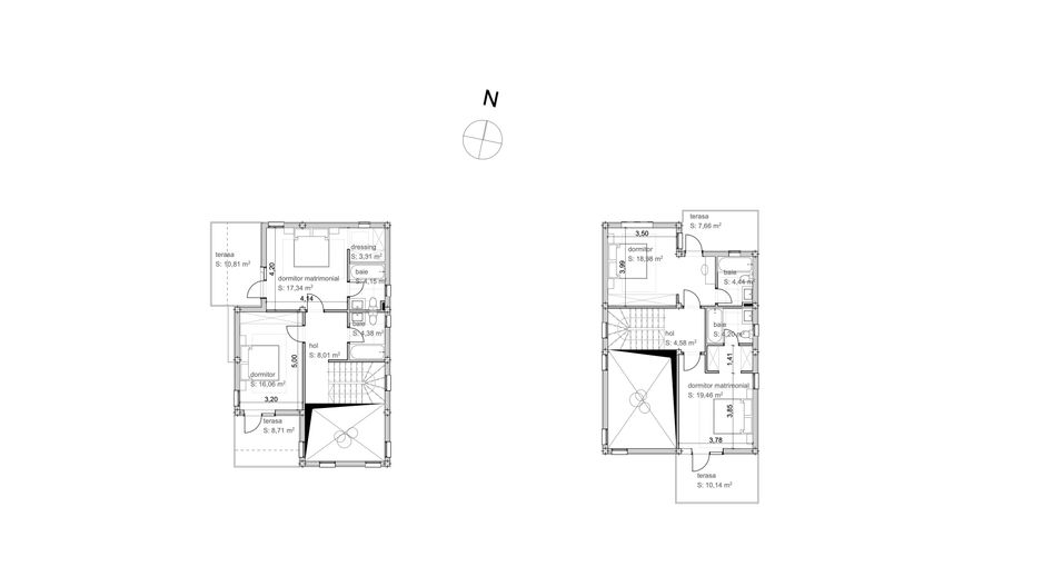 Vila proiect unic, locatie extraordinara, 4 camere, 3 terase, carport - Poză 12