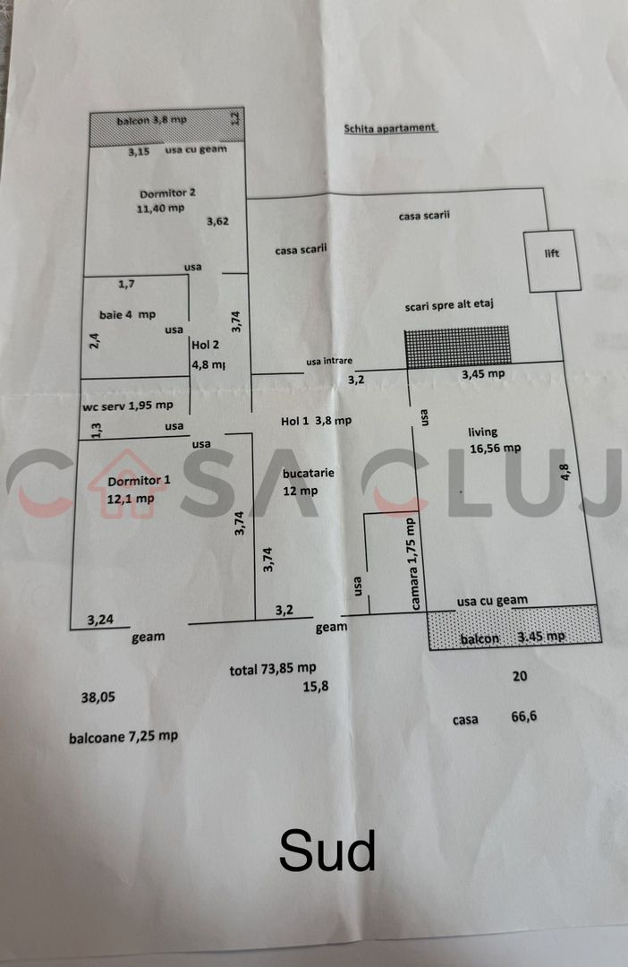 3 camere | Decomandat | Etaj intermediar | 2 balcoane |2 bai - Poză 10