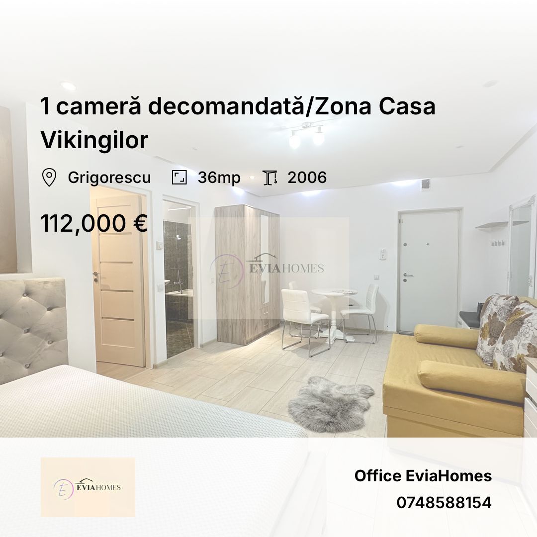 1 cameră decomandată/Zona Casa Vikingilor - Poză 1