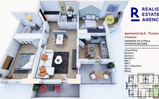 Vânzare, apartament, 3 camere, Armonia Residence, Brașov - Poză 5