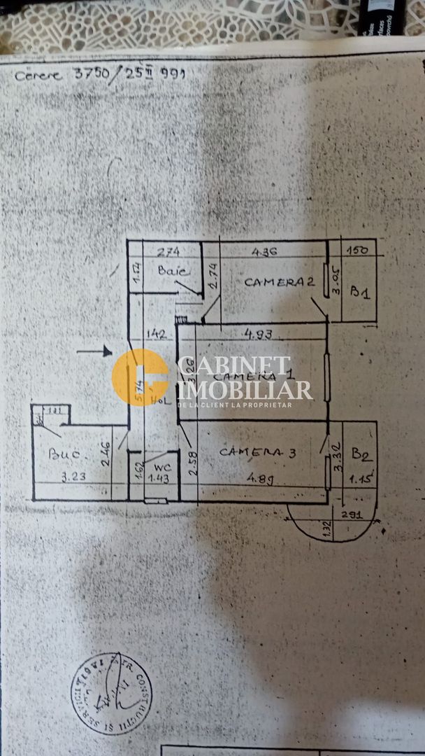 Apartament 3 camere DECOMANDAT - GARA - Poză 2
