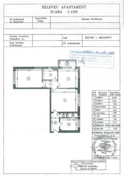 Apartament 3 camere 1 Mai | Imobil 1970 - Poză 12