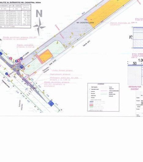 Teren la DN1 Potigrafu, PUZ, bretele de acces la teren din DN1 - Poză 2