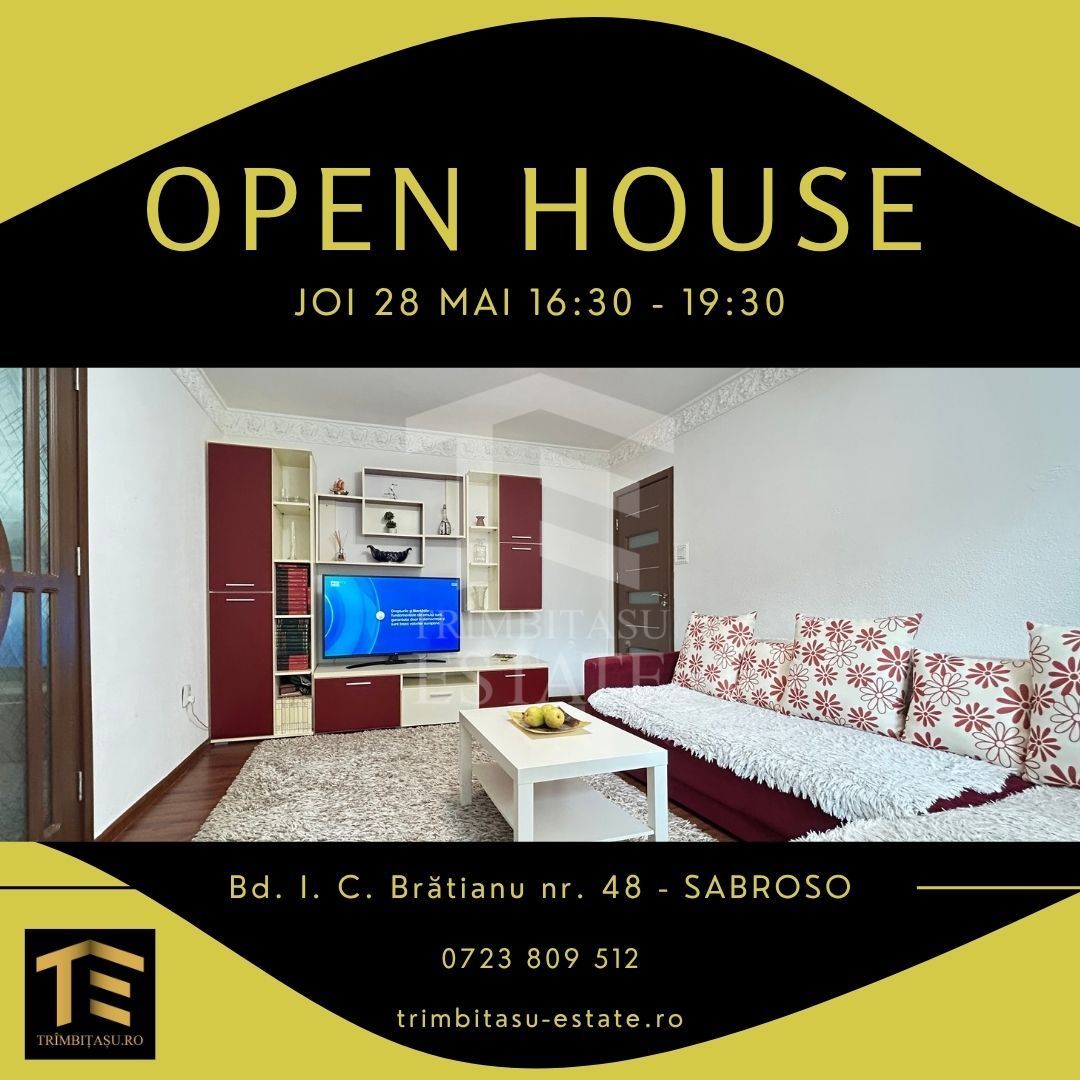 Apartament 2 camere | Bratianu-Sabroso | mobilat utilat | loc parcare - Poză 1